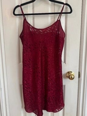 Vintage 80s slip dress lace and see thru * accepting offers